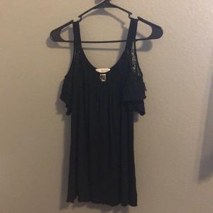 Black lace tank top